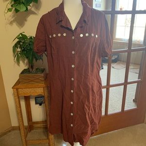 Vintage button down dress